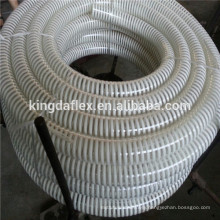 3/4''-14'' Inch Sprial Helix Corrugated Clear PVC Suction Hose / Reinforced PVC Vacuum Delivery Hose For Water Pump